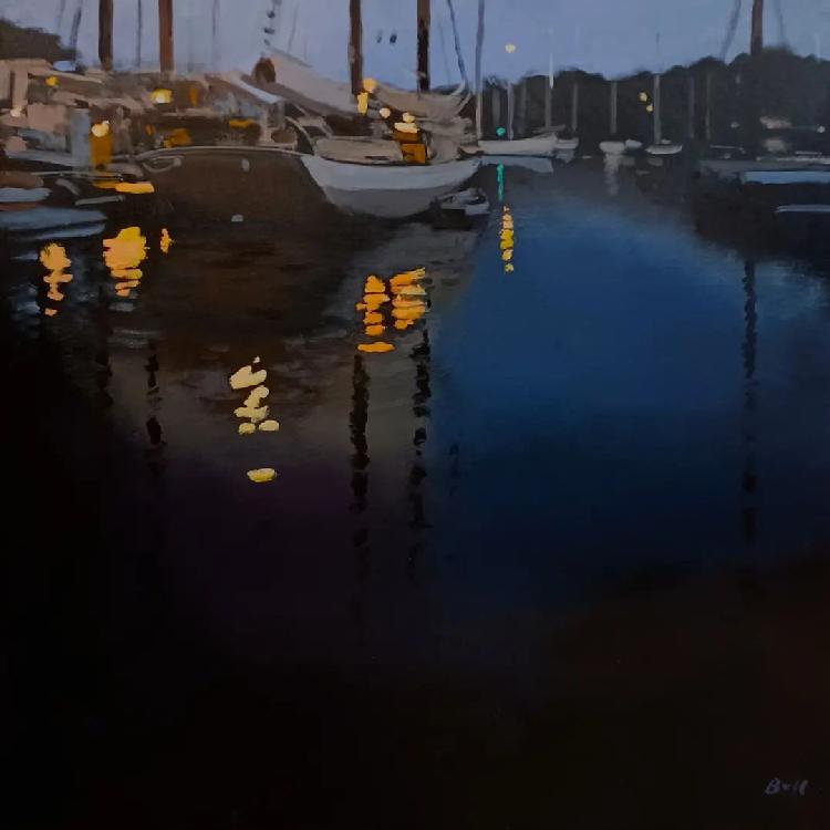 Alan Bull Camden Harbor Nocturne